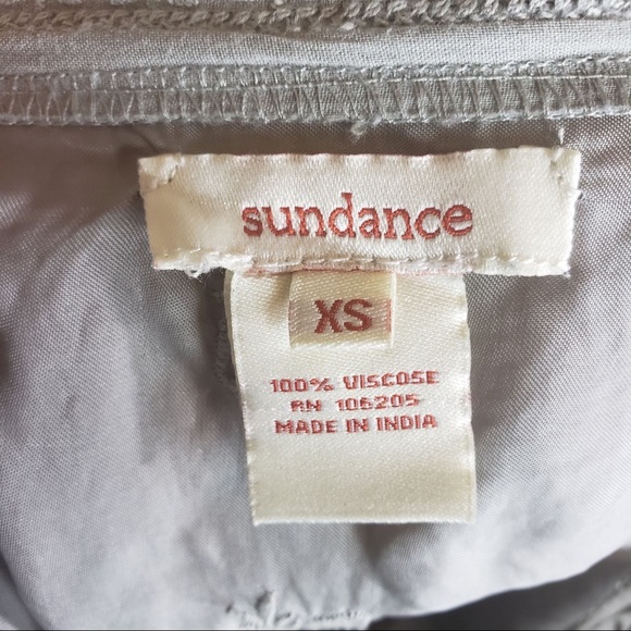 SUNDANCE button down viscose slate gray top - Picture 6 of 6